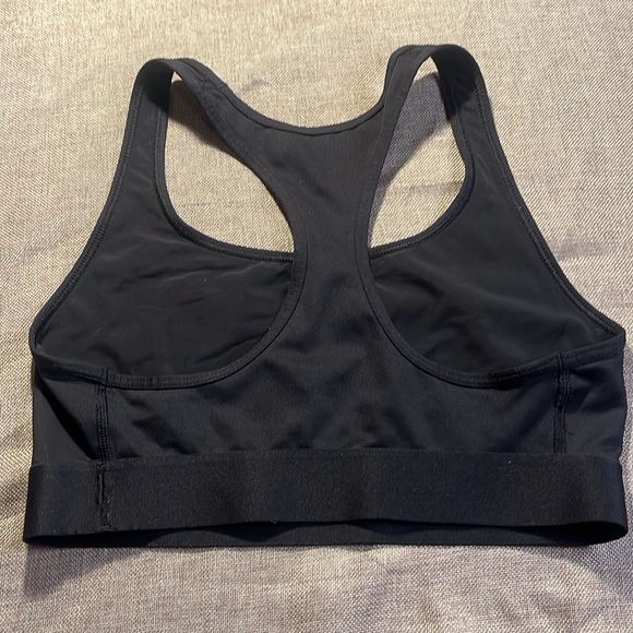 2/$30 Victoria’s Secret black sports bra with silver glitter letters, size XL. - Picture 2 of 3